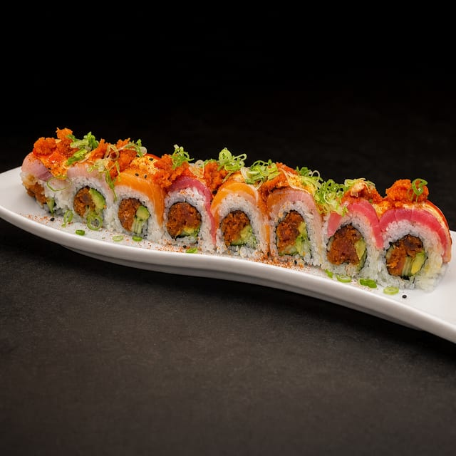 Spicy Rainbow Roll (8pc).