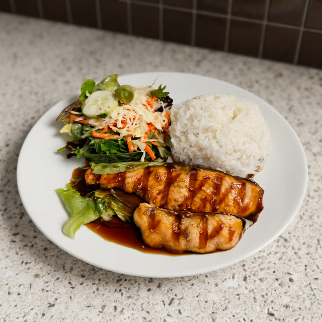 Salmon Teriyaki.